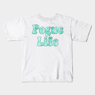 Tie Dye Mint Pogue Life Kids T-Shirt